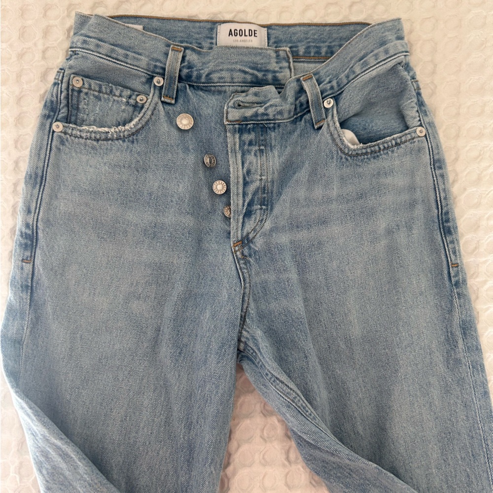 Agolde Classic Light Blue Jeans Size 22 (more like Size 25) - Picture 4 of 16